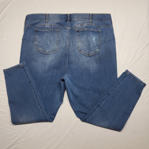 Torrid Jeans Womens 24R Plus Bombshell Skinny Premium Stretch Tummy Panel 44X27 - Picture 8 of 16